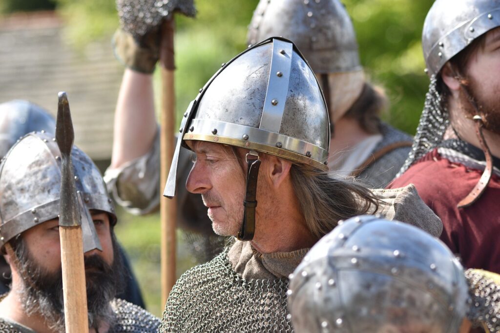 vikings in the battle